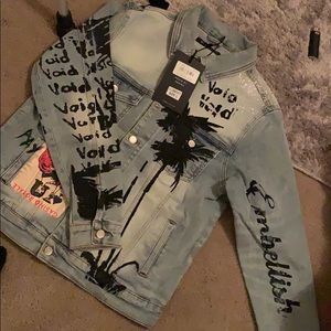 Embellish denim jeans